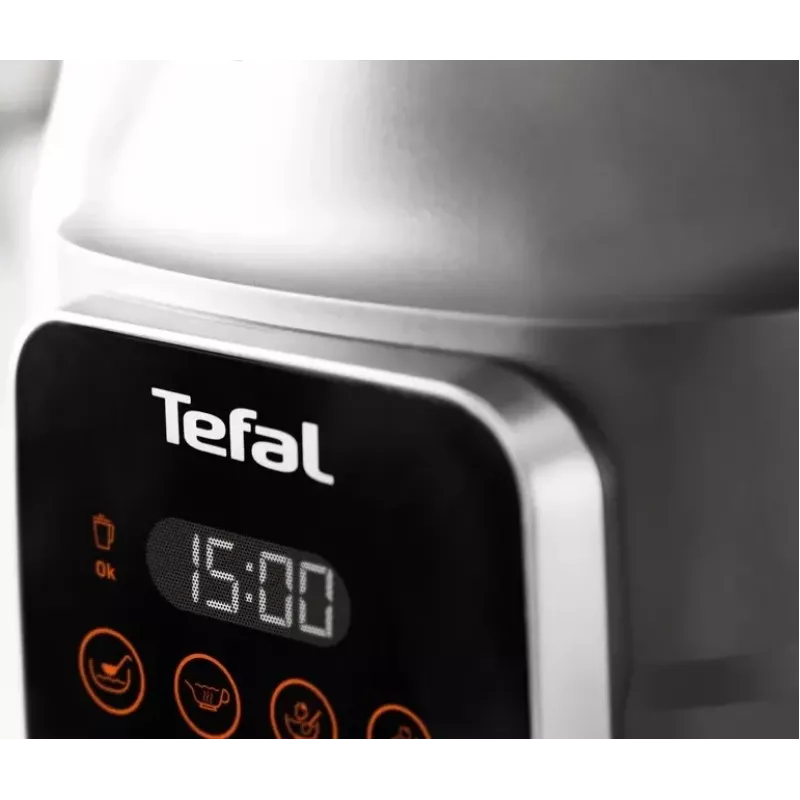 Stalo blenderis Tefal BL985A31 — 1300 W, 1,75 L stiklinis ąsotis + 2 L Tritan ąsotis, Trip'Ax 6 sparnų nerūdijančio plieno peiliai, vakuuminis maišymas