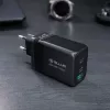 Sieninis įkroviklis Tellur TLL151451 65W, 3 prievadai (2x USB-C, 1x USB-A)