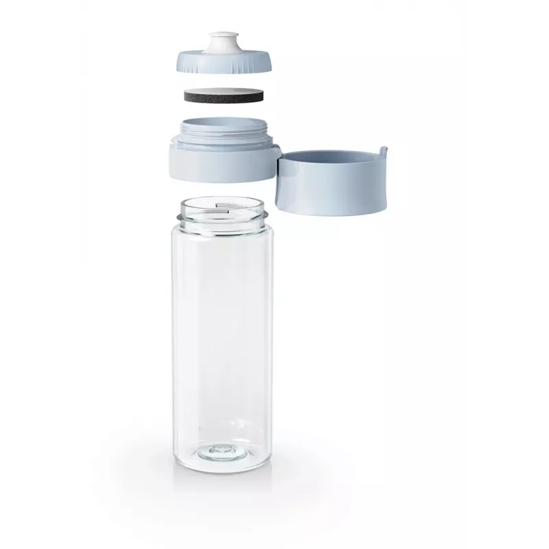 Filtravimo butelis BRITA Vital Pastelinė mėlyna 600 ml su 2 MicroDisc filtrais, be BPA, tinkamas plauti indaplovėje