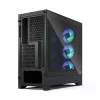 PC korpusas Fractal Design Pop 2 Air Black TG RGB Midi bokštas — ATX/Micro‑ATX/Mini‑ITX, 3x120mm priekyje, 1x120mm gale, 2,5 colio+3,5 colio lizdai