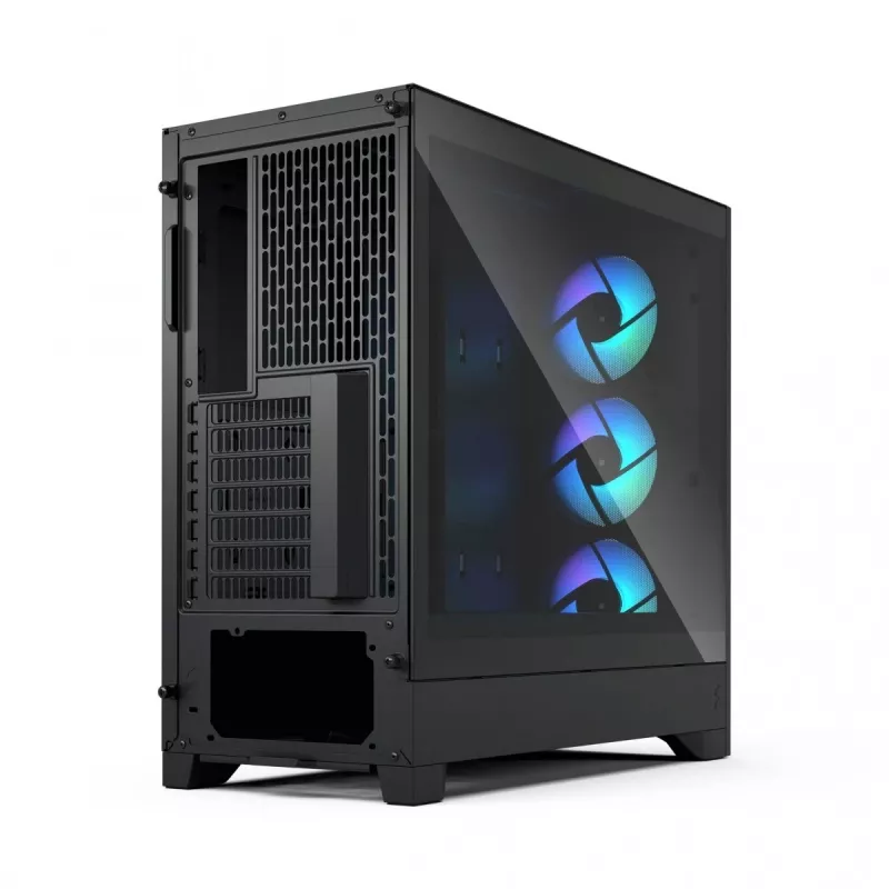 PC korpusas Fractal Design Pop 2 Air Black TG RGB Midi bokštas — ATX/Micro‑ATX/Mini‑ITX, 3x120mm priekyje, 1x120mm gale, 2,5 colio+3,5 colio lizdai