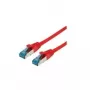 VALUE Patch-Cable RJ-45 (M) į RJ-45 (M) 1,5 m SFTP PiMF CAT 6a Halogen-Fri Moulded Snagless Stranded Raudona (21.99.1991)