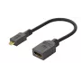 MicroConnect HDM19F19MMC lyties keitiklis HDMI Micro (Type D) – HDMI, juodas
