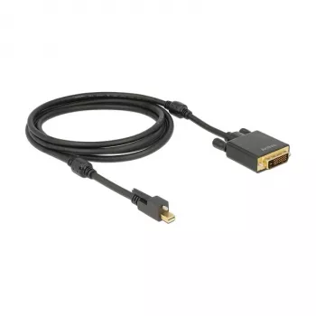 Vaizdo kabelio adapteris DeLOCK 83726 Mini DisplayPort į DVI 2m Juodas