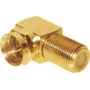 F jungties adapteris ShiverPeaks 85210-G, auksuota koaksialinė jungtis