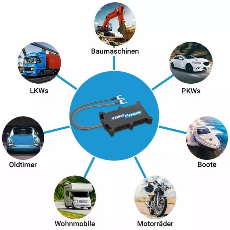GPS seklys KSIX Yukatrack easyWire – universalus GPS seklys, juodas, 63 g, 92,5×57,6 mm