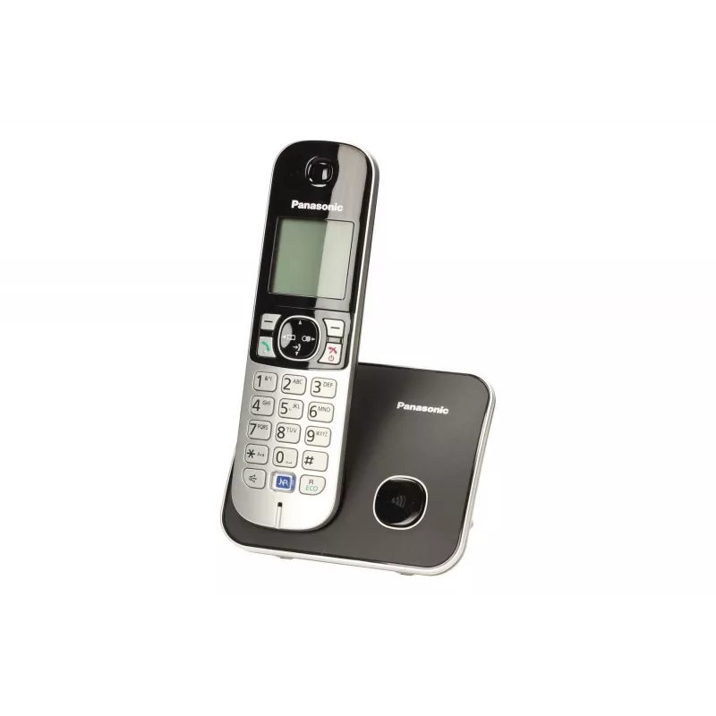 Panasonic KX-TG6811 DECT belaidis telefonas su skambučio ID, juodas