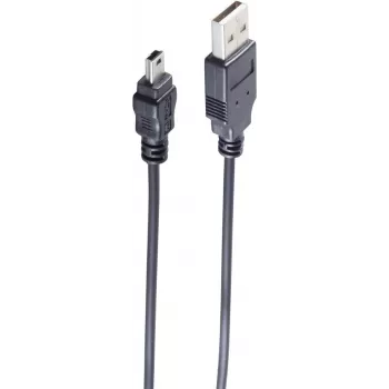 USB kabelis ShiverPeaks BS14-16045 3 m USB A – Mini-USB B juodas