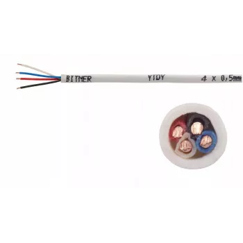 Domofono kabelis YTDY 12×0,5 mm² — 12 gyslų po 0,5 mm²