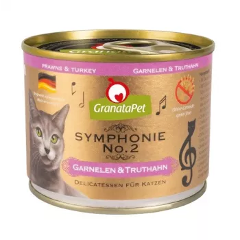 Šlapias kačių ėdalas Fox4Pets Symphonie No.2 Krevetės ir Kalakutiena 200 g
