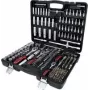 Veržliarakčių ir priedų rinkinys ks tools 917.0255 – 255 vnt., 1/4 colio, 3/8 colio, 1/2 colio pavaros