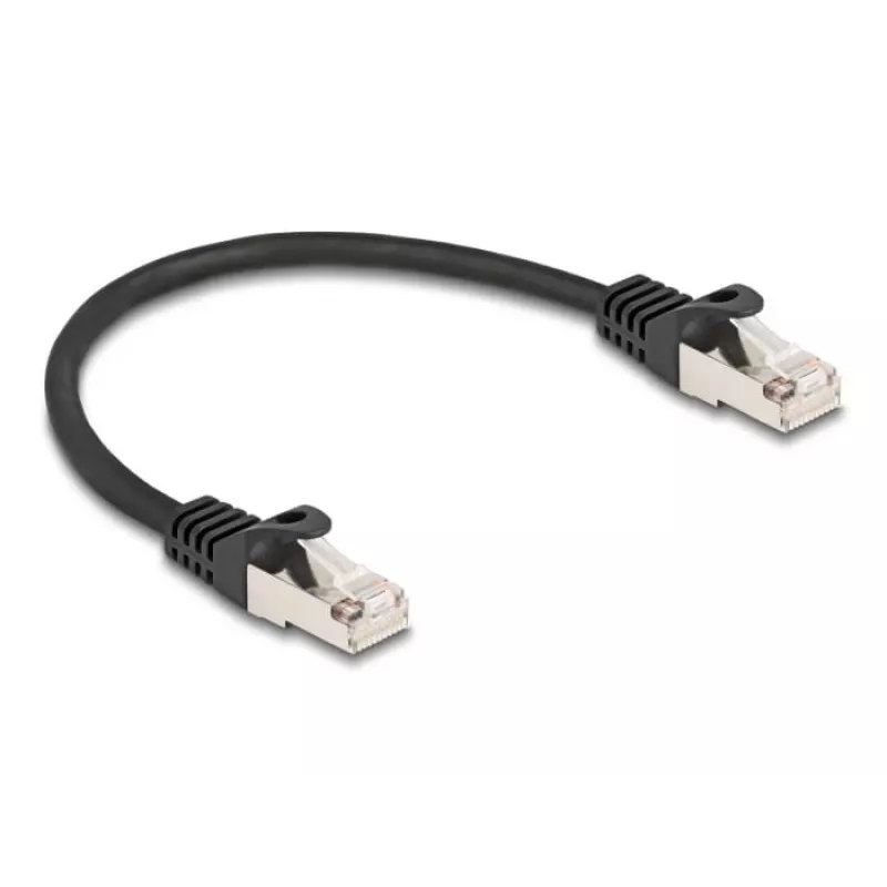 DeLOCK RJ50 (vyriškas) į RJ50 (vyriškas) S/FTP tinklo kabelis 0,25 m juodos spalvos