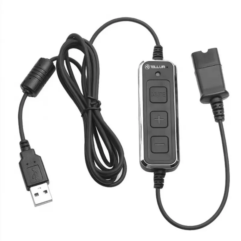 Ausinės Tellur Voice 510N monoauralinės USB juodos