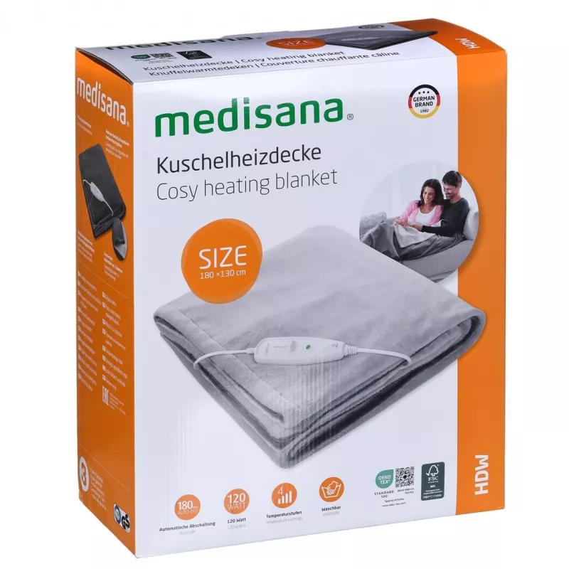 Medisana HDW elektrinė antklodė, 120 W, pilka