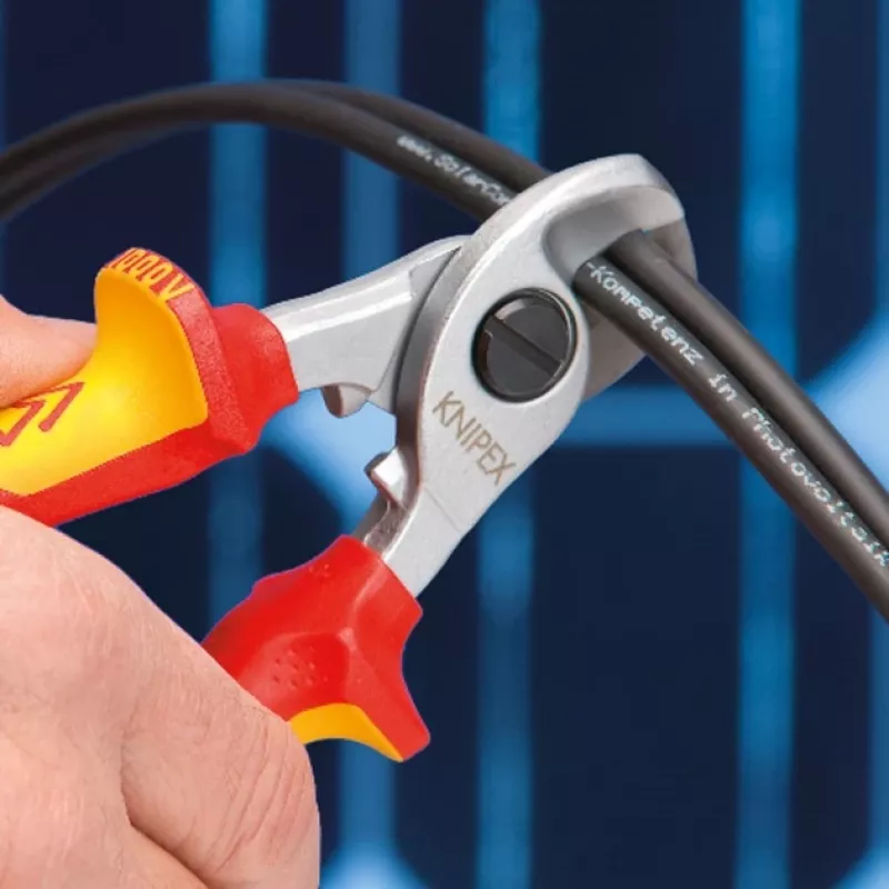 Knipex 95 16 165 izoliuotos kabelių žirklės, 165 mm