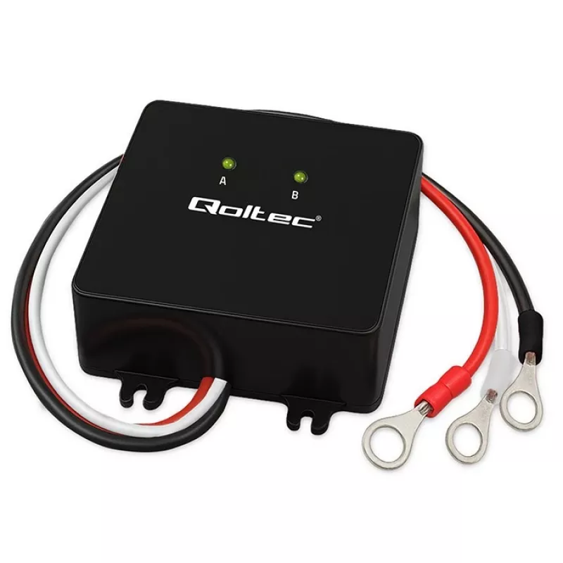 Įtampos balansuoklis QOLTEC 51097 24V (2×12V) akumuliatoriams, 5A balansavimo srovė