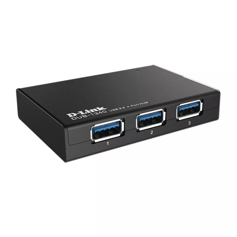 USB 3.0 šakotuvas D-Link DUB-1340 juodas