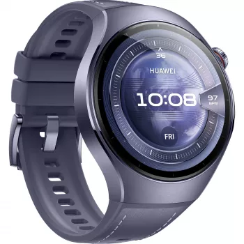 HUAWEI Watch 5 46mm pilkai violetinis titano korpusas su kompozitiniu dirželiu