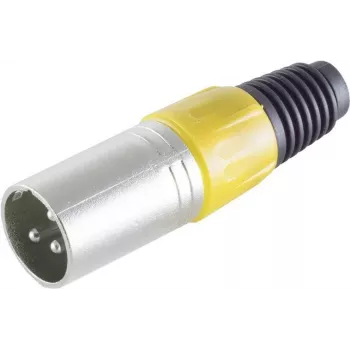 XLR jungtis ShiverPeaks BS55002-S juoda, 3 kontaktų vyriška garso jungtis