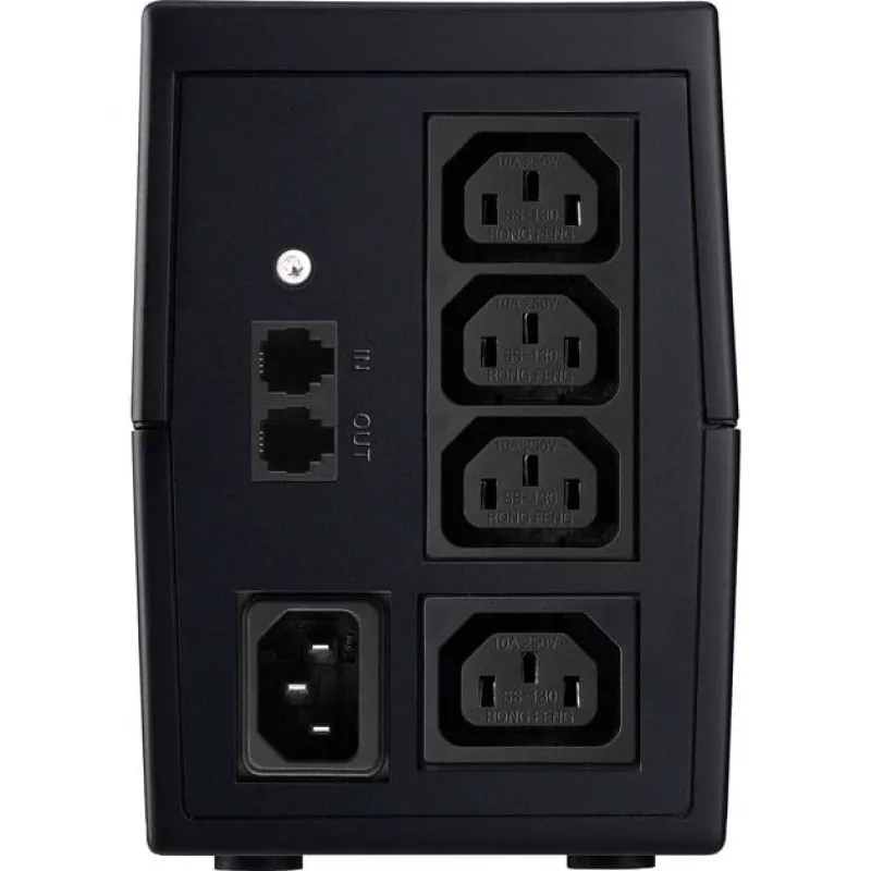 BlueWalker PowerWalker VI 650 SH IEC UPS, 650 VA (0,65 kVA), 360 W, 4 lizdai, 7 Ah, USB, 220-240 V, juodas