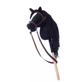 Arklys ant pagaliuko HOPPIHORSE Hobby Horse A4 juoda
