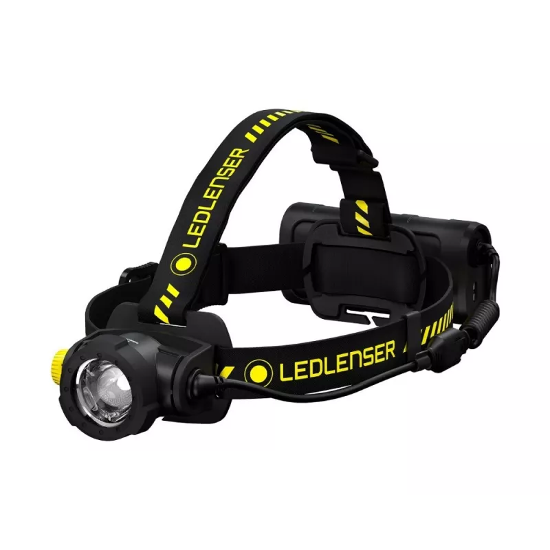 Priekinė lemputė ant galvos Led Lenser H15R Work Juoda Geltona
