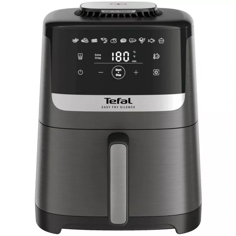 Tefal Easy Fry Silence EY551HE0 oro gruzdintuvė 5 L juoda, pilka, nerūdijantis plienas