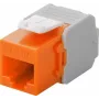 Wentronic Goobay CAT 6a KeyStone RJ45 lizdas, neekranuotas, 500 MHz, oranžinė-balta (90690)