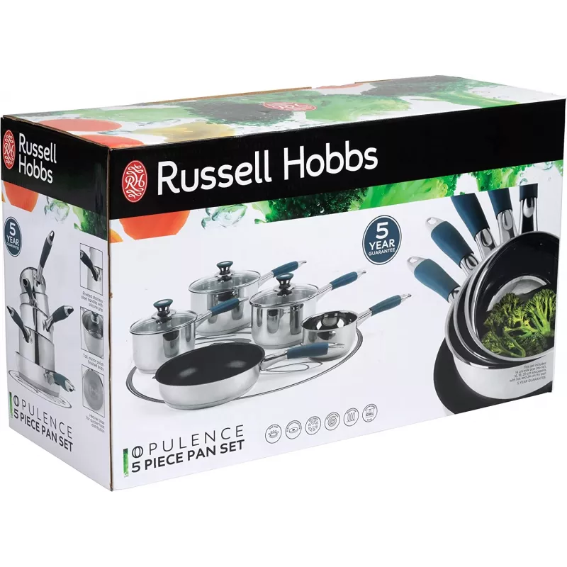 Indų rinkinys Russell Hobbs RH01179EU, 5 dalių, mėlynas