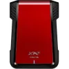 ADATA EX500 išorinis HDD/SSD dėklas Juodas, Raudonas 2,5 colio