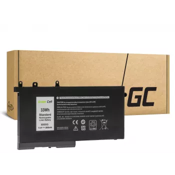 Green Cell baterija, skirta DELL Latitude 5280/5290/5480/5490/5495/5580/5590, 11,4 V, 2900 mAh, ličio jonų