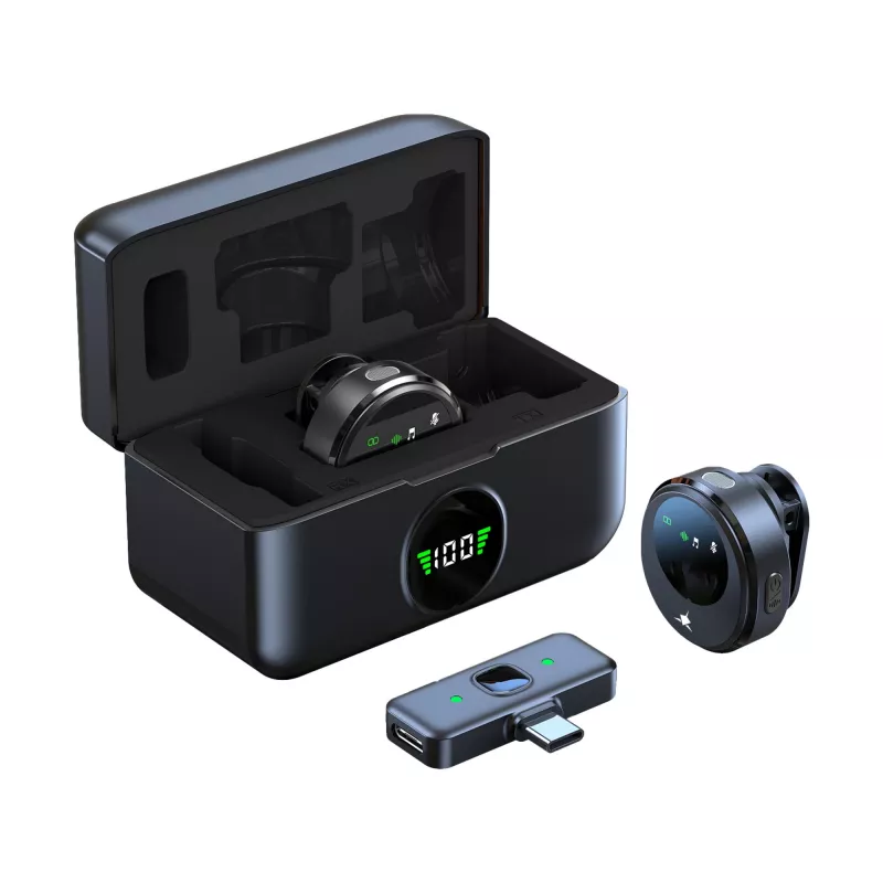 White Shark DSM-06 Tassa Black – belaidis lavaljė mikrofonas su RGB apšvietimu
