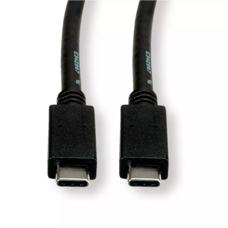 ROLINE USB 3.2 Gen2 laidas PD 20V5A Type C-C ST/ST 0,5 m - Laidas skaitmeniniams duomenims - 0,5 m (11.99.9057)