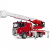 Gaisrinis automobilis BRUDER Scania Super 560R raudonas baltas plastikinis 3+