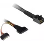 Inter-Tech SFF-8643 į SFF-8639 laidas, juodas, kompaktiškas