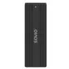 Išorinis SSD dėklas SAVIO AK-84 Juodas M.2 diskams, USB 10 Gbit/s (Type-A / Type-C), aliuminis + ABS