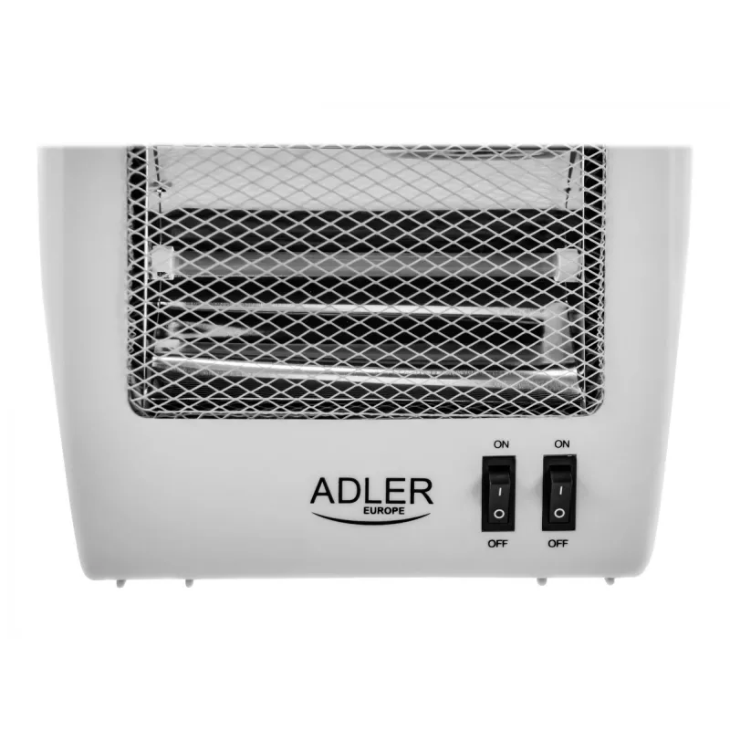 Adler AD 7709 Halogeninis šildytuvas, 800 W, 2 galios lygiai, baltas
