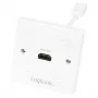 LogiLink AH0014 HDMI lizdas sienoje, 1 jungtis, baltas