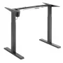 Ergo Office ER-433 reguliuojamo aukščio elektrinis stalas, pilkas, maks. aukštis 123 cm, 80 kg - be stalviršio, skirtas darbui stovint ir sėdint