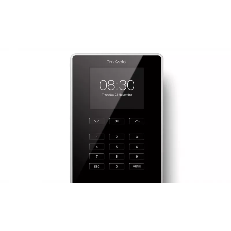 Laiko apskaitos terminalas Safescan TM-616 Juodas – 2,8 colio TFT, Dviejų branduolių 1 GHz, Proximity kortelė, Ethernet LAN, montavimas ant sienos