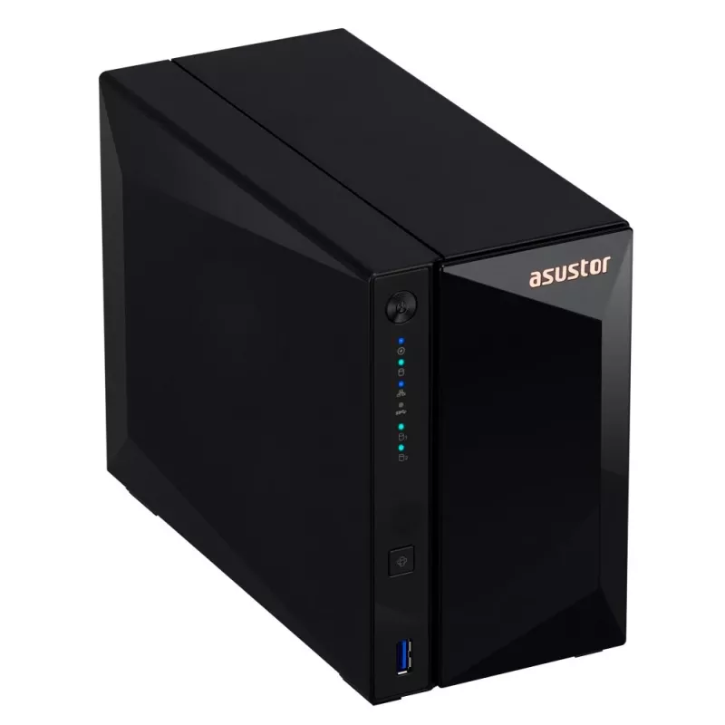 Asustor DRIVESTOR 2 Pro Gen2 AS3302T v2 NAS Realtek RTD1619B 2 GB DDR4 ADM Juodas
