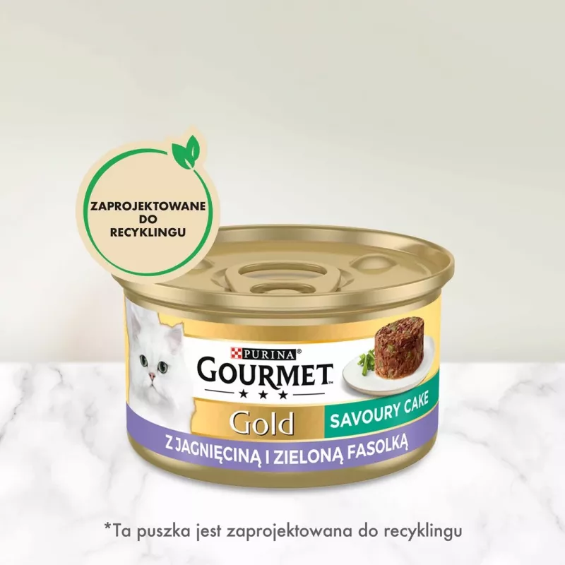 GOURMET GOLD - Sotus pyragas su ėriena ir žaliomis pupelėmis 85g