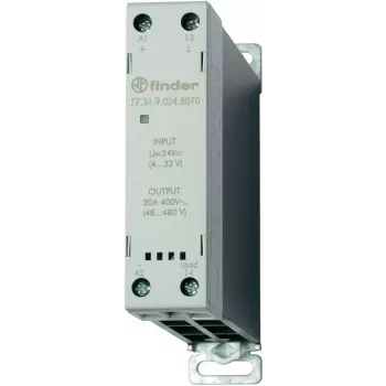 Finder elektroninė relė (SSR), serija 77 77.31.9.024.8070, 1 normaliai atviras kontaktas, 30 A