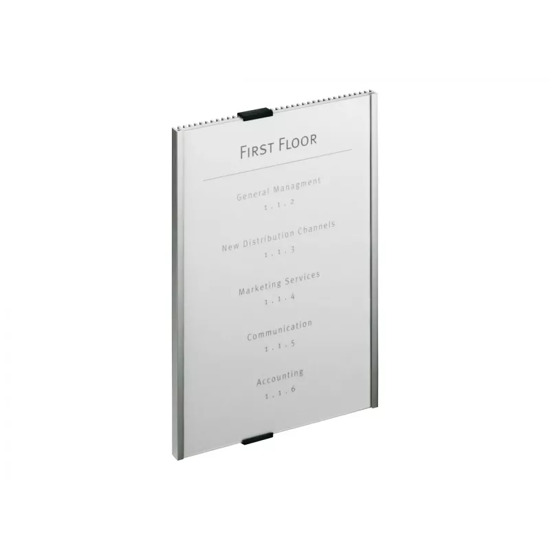 Durable informacinis ženklas akrilinis aliuminis sidabrinis 4806-23
