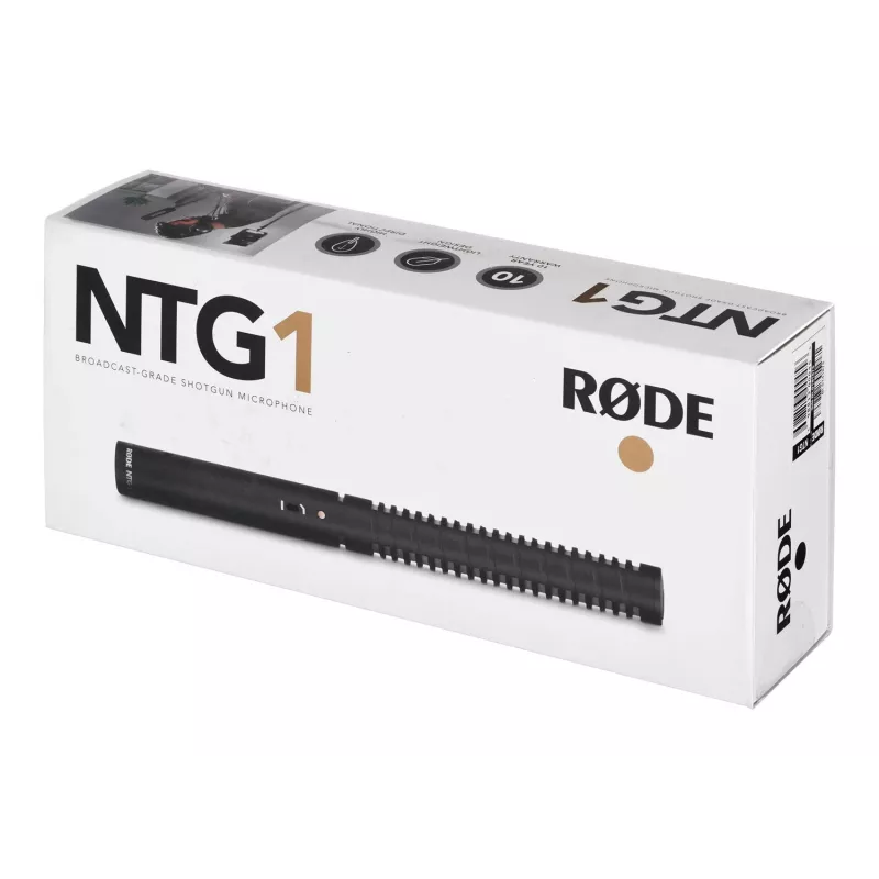 RØDE NTG1 mikrofonas juodas Skaitmeninis vaizdo kameros mikrofonas