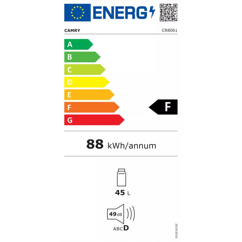 Camry CR 8061 šaldymo dėžė Pilka, Balta 45 L Elektrinė