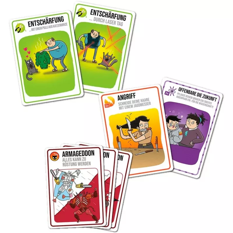Exploding Kittens - Gėris prieš Blogį, Kortų Žaidimas