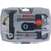 Bosch Starlock Best of Heavy Duty rinkinys, 4 dalys, peilių rinkinys, metalui ir medžiui, juodas, dėžutėje