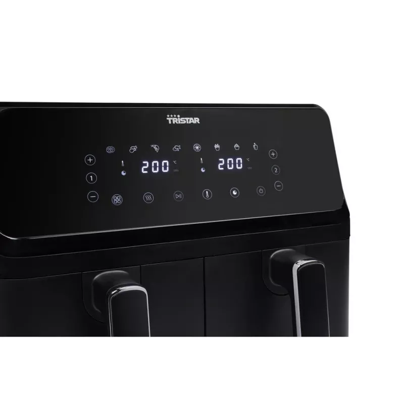 Tristar FR-9026 gruzdintuvas Double 8 L Stalviršinis 2700 W Karšto oro gruzdintuvas Juodas
