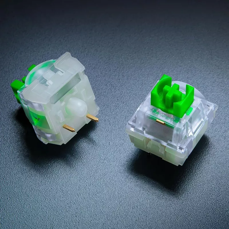 Razer RC21-02040200-R3M1 žali permatomi mechaniniai jungikliai 36 vnt.
